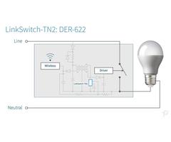 LinkSwitch-TN2 を内蔵した中性線なしスマート壁面スイッチ